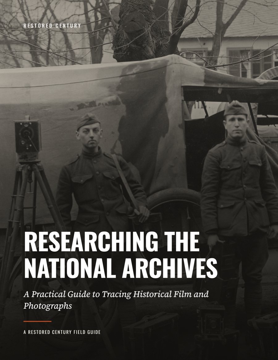 Researching the National Archives — A Restored Century Field Guide